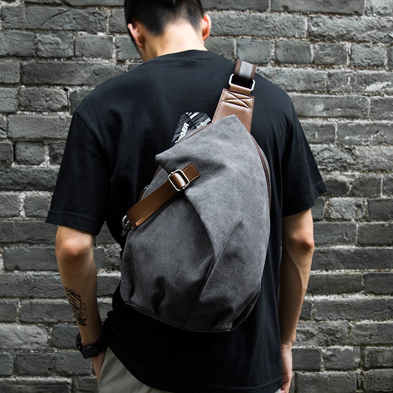 MTE ELAN 대용량 레트로 캔버스 슬링백 남성 가죽 - Canvas Backpack Casual 리뷰 및 가격