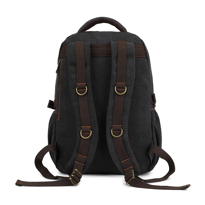 새로운 캐주얼 크로스보더 백팩 남성용 트렌디 레트로 남 - Canvas Backpack Casual 리뷰 및 가격