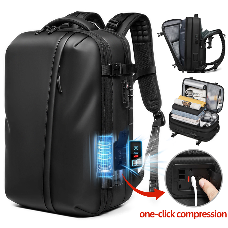 남성용 여행 백팩 원클릭 스타트 펌프 진공 압축 17인 - Travel Backpack Anti Theft 리뷰 및 가격