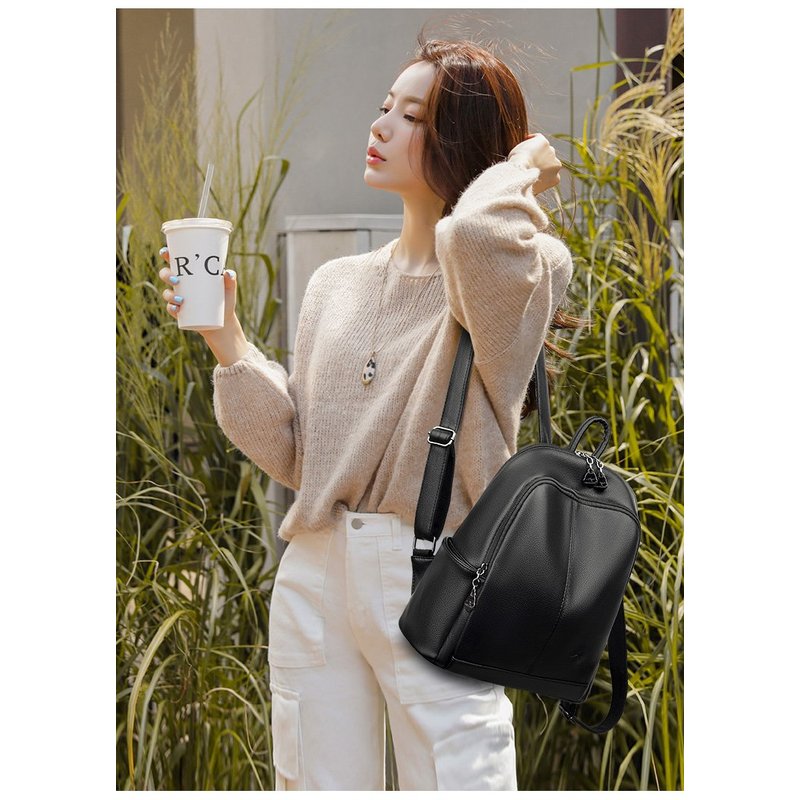 새로운 한국산 소프트 PU 가죽 대용량 여행용 백팩 여 - Travel Backpack Anti Theft 리뷰 및 가격